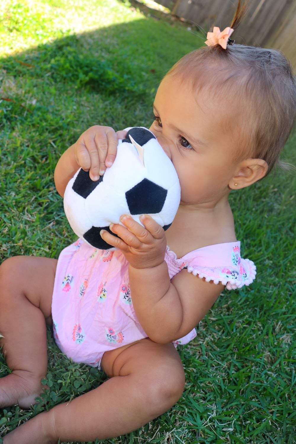 Playgro My First Football - Soft Plush Rattle Ball for Babies 6 Months+ 4