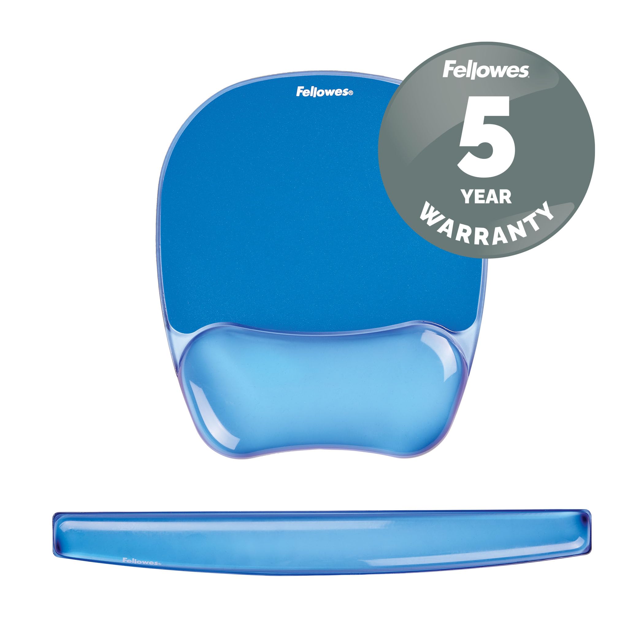 Fellowes Crystals Gel Mouse Pad with Wrist Support | Stain Resistant | Non-Skid Rubber Backing 6