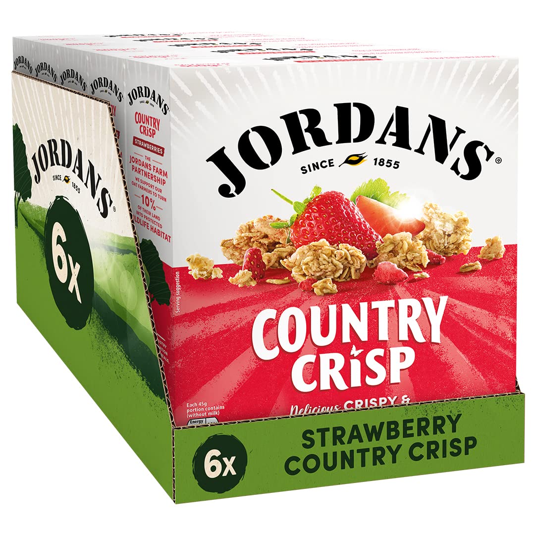 Jordans Country Crisp Strawberry Breakfast Cereal - Oat and Barley Clusters