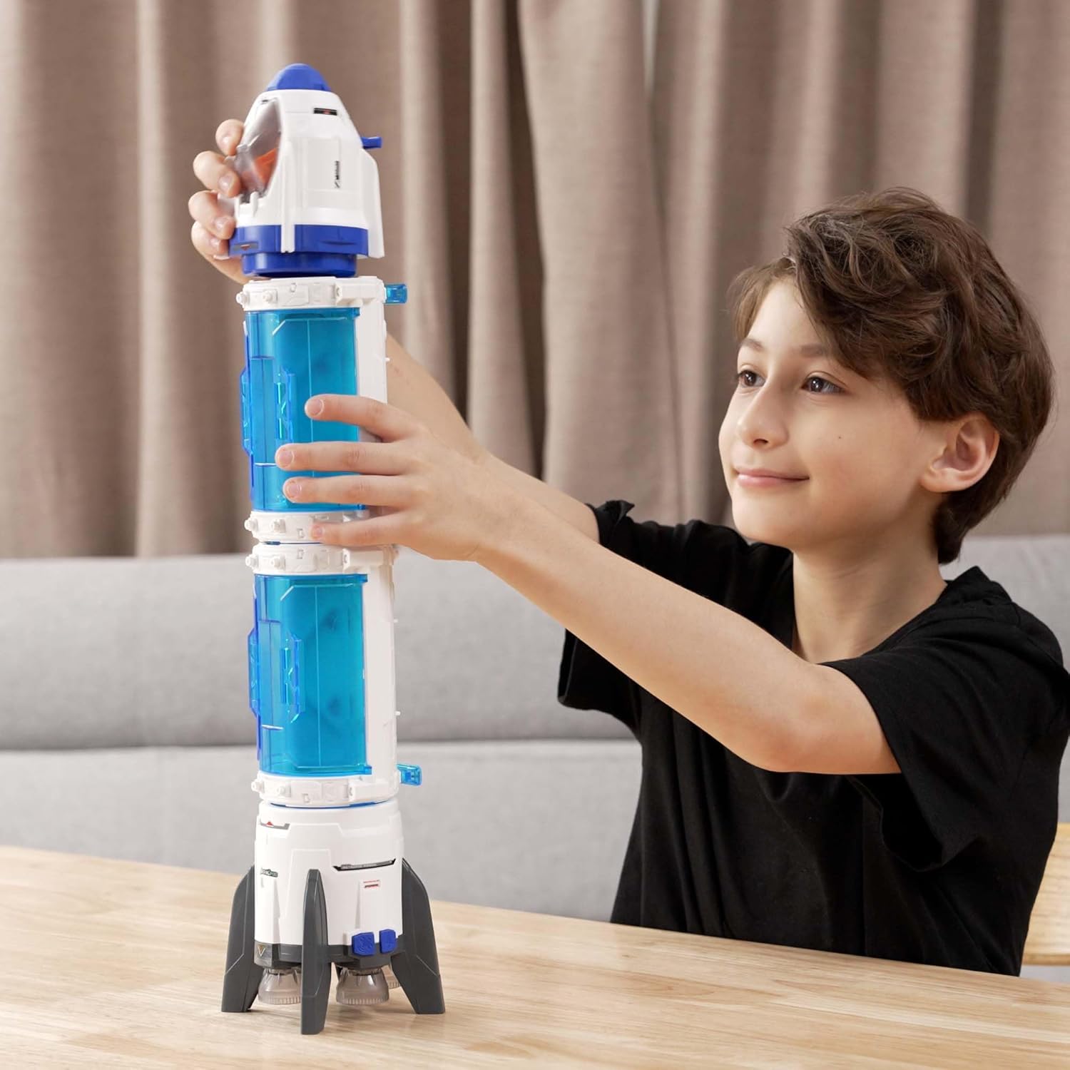 Silverlit Astropod Deluxe - Buildable STEM Space Rocket with Real Vapour Effects & Metal Detector 5