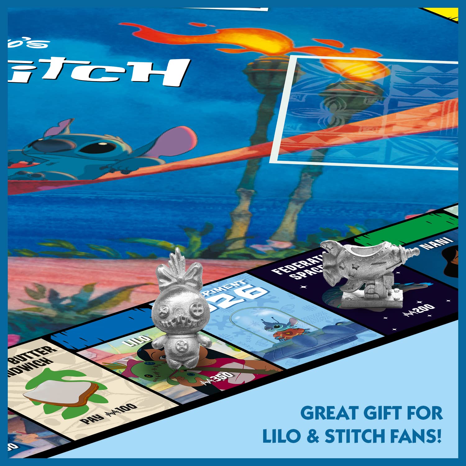 Winning Moves Lilo & Stitch Monopoly Board Game - Standard Edition, Ages 8+, 2-6 Players 6