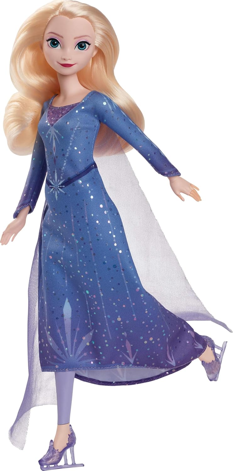 Mattel Disney Frozen Elsa Ice-Skating Look Fashion Doll (JBG53)