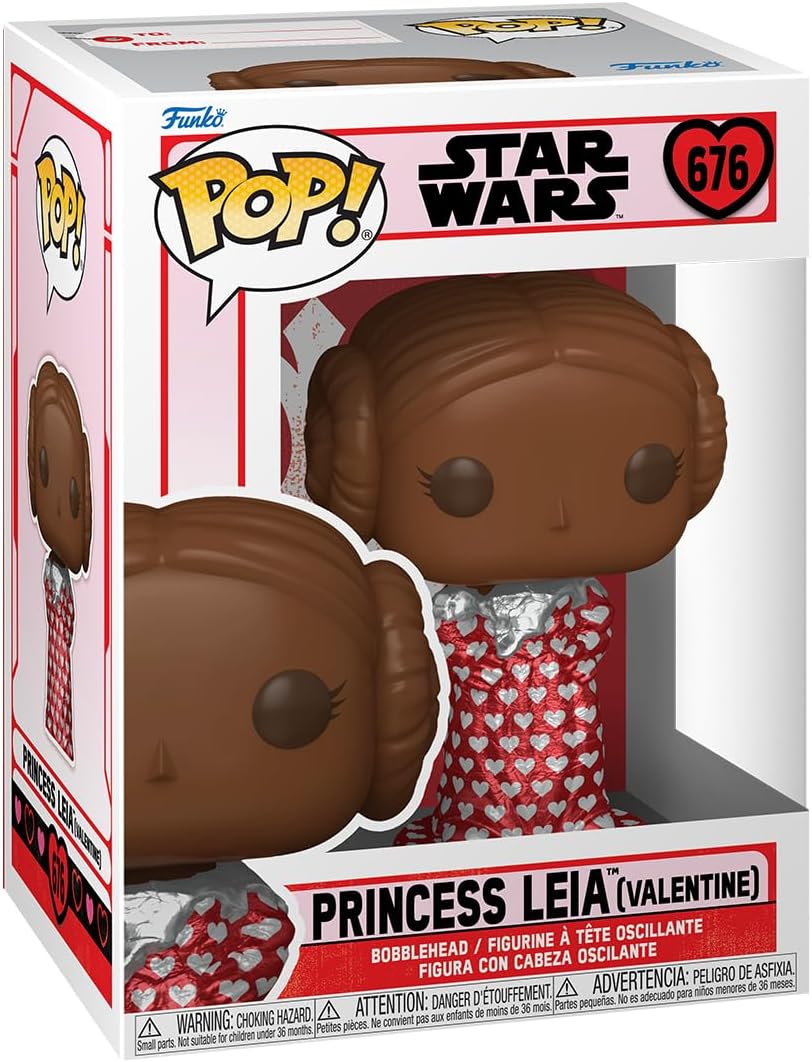 Funko Pop! Star Wars - Leia Organa (Valentine's Choc) Vinyl Figure 76214