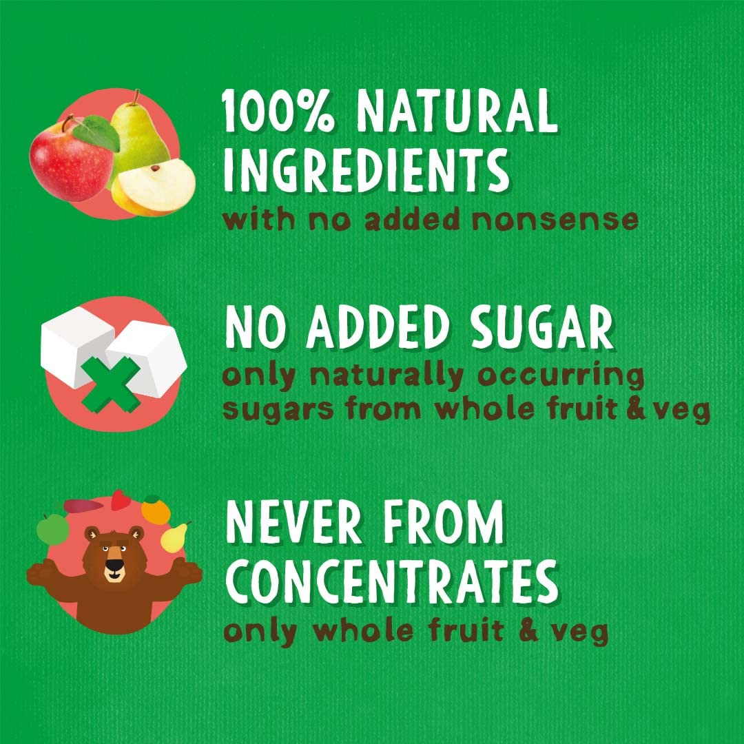 BEAR Yoyos Apple Fruit Rolls - 100% Real Fruit, No Added Sugar | 20g Pack of 30 2