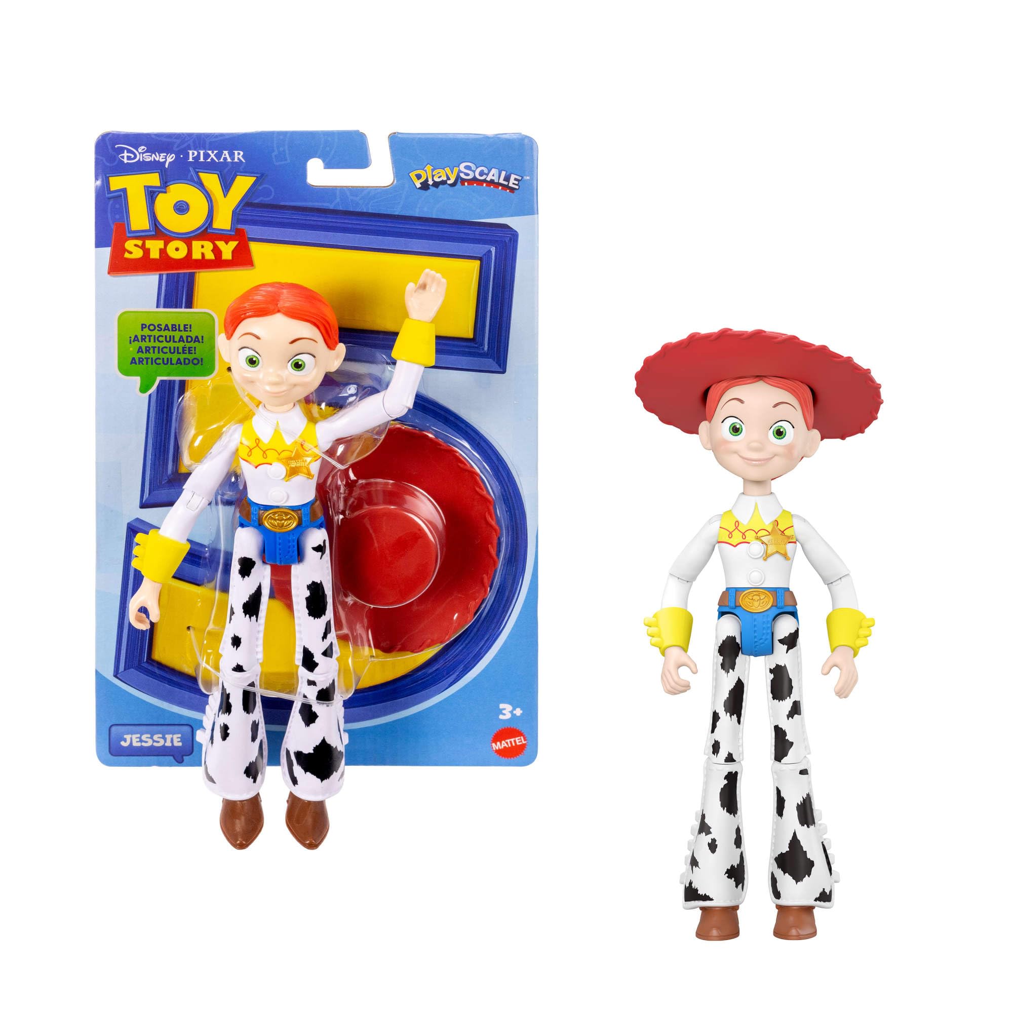Mattel Disney and Pixar Toy Story Jessie Action Figure - 8.8 Inch, 12 Posable Joints, Removable Hat