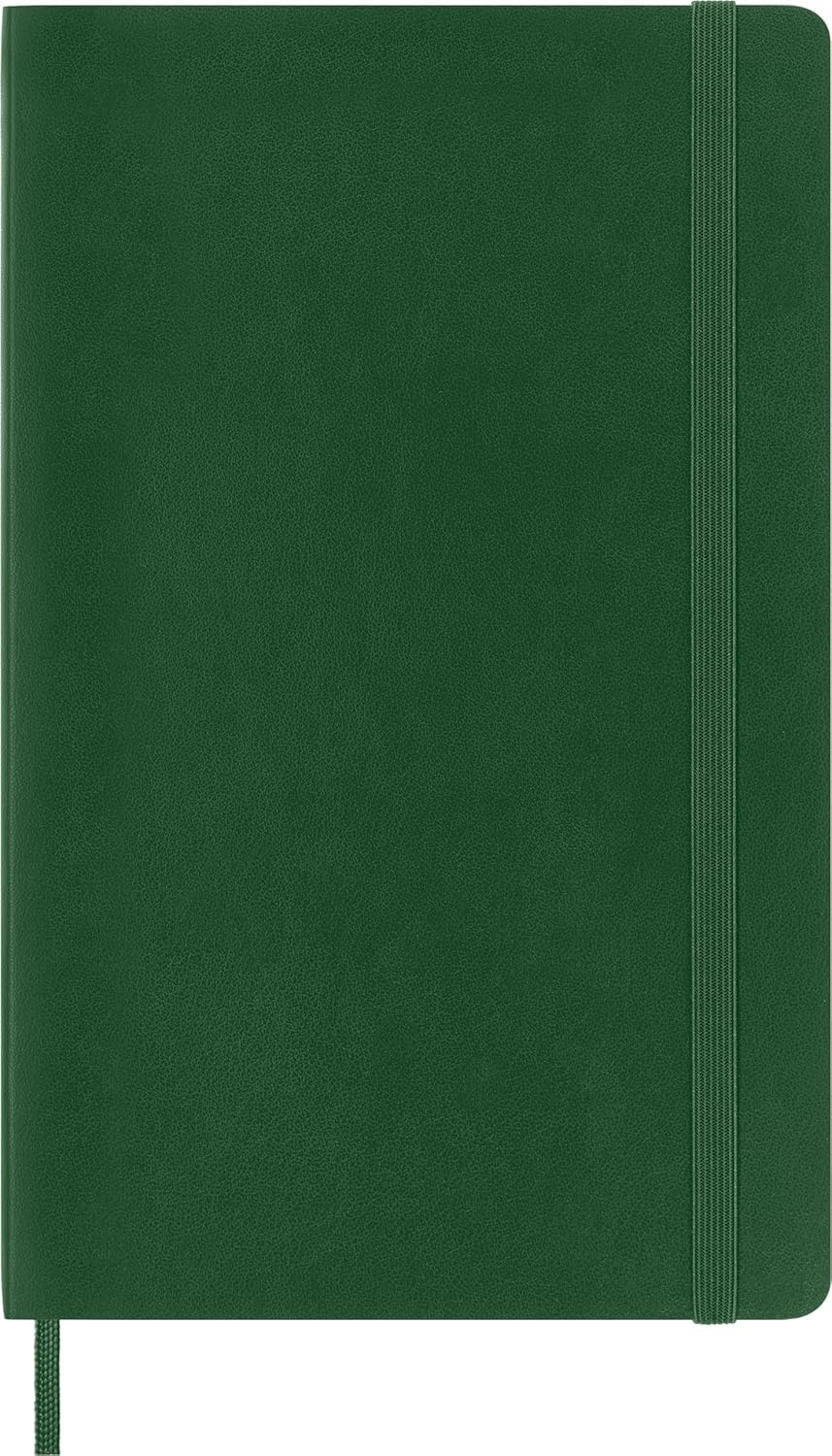 Moleskine Classic Notebook - Ruled Pages, Soft Cover, Large 13x21cm | 192 Pages, Myrtle Green