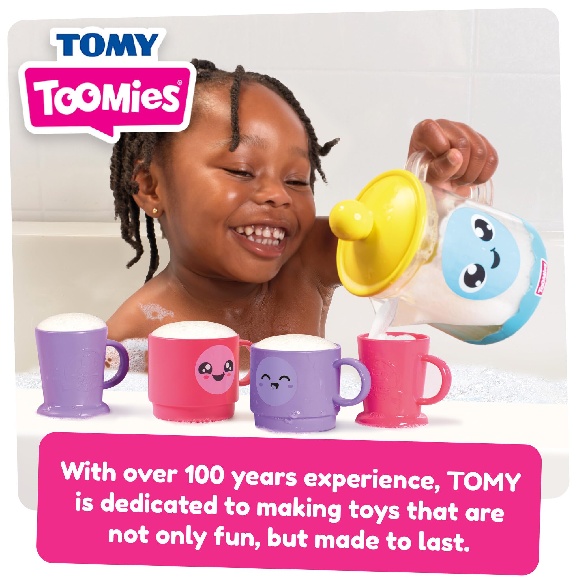 Toomies Bubble & Brew Bath Set - Foaming Teapot Bath Toy | Ages 18 Months+ 6