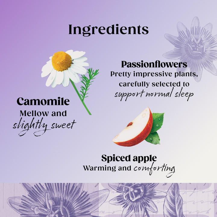 Twinings Superblends Sleep Tea - Spiced Apple & Vanilla Herbal Infusion with Camomile & Passion Flower - 80 Biodegradable Tea Bags