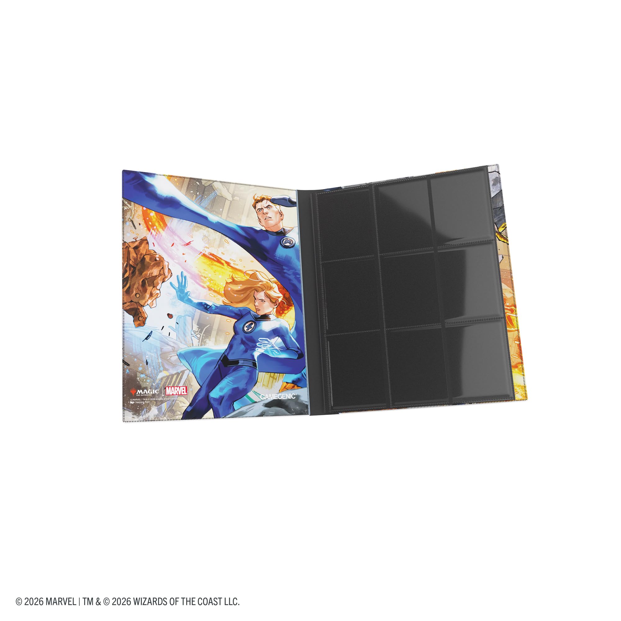 Gamegenic Casual Album 18-Pocket - Holds 360 Cards | Side-Loading Pockets | Marvel Fantastic Four Design 5