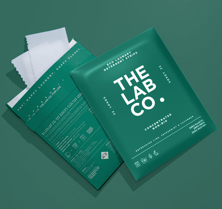The Lab Co. - Laundry Detergent Strips Sheets (32 Loads, Eco Ultra-Concentrated)