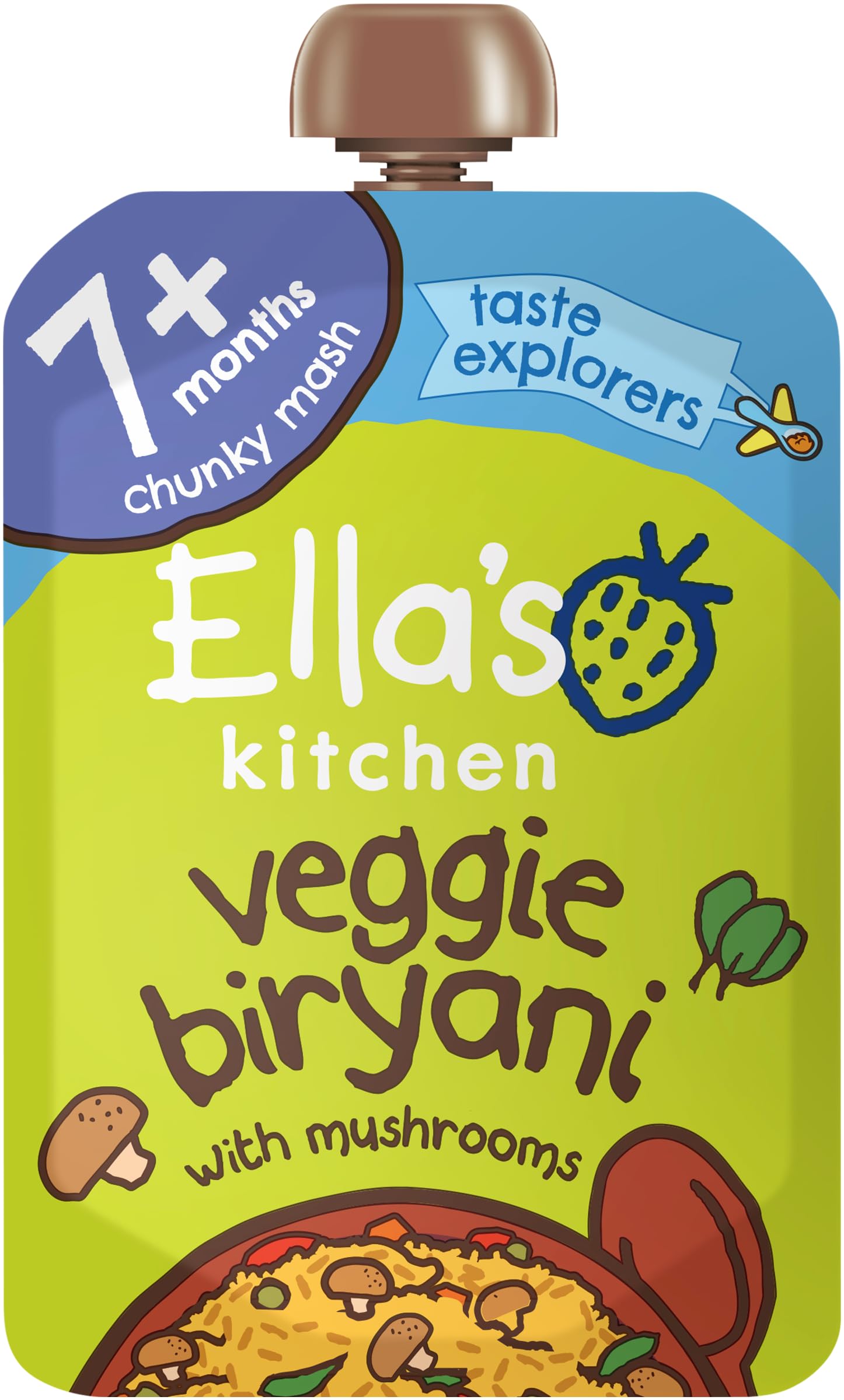 Ella's Kitchen - Veggie Biryani Stage 2 Organic Baby Meal 130g 2