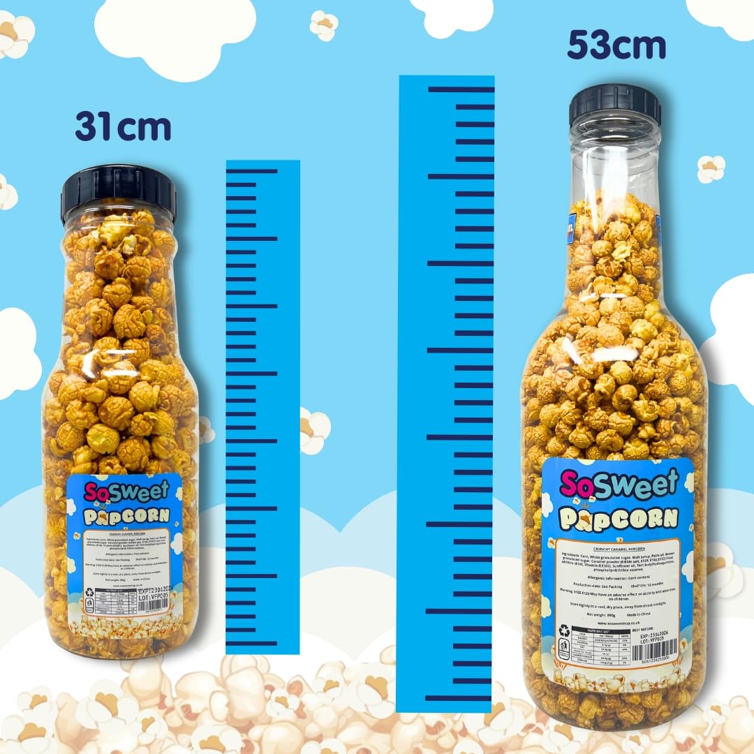 SoSweet Crunchy Caramel Popcorn - Large 890g Reusable Money Box Jar | Gluten Free 4