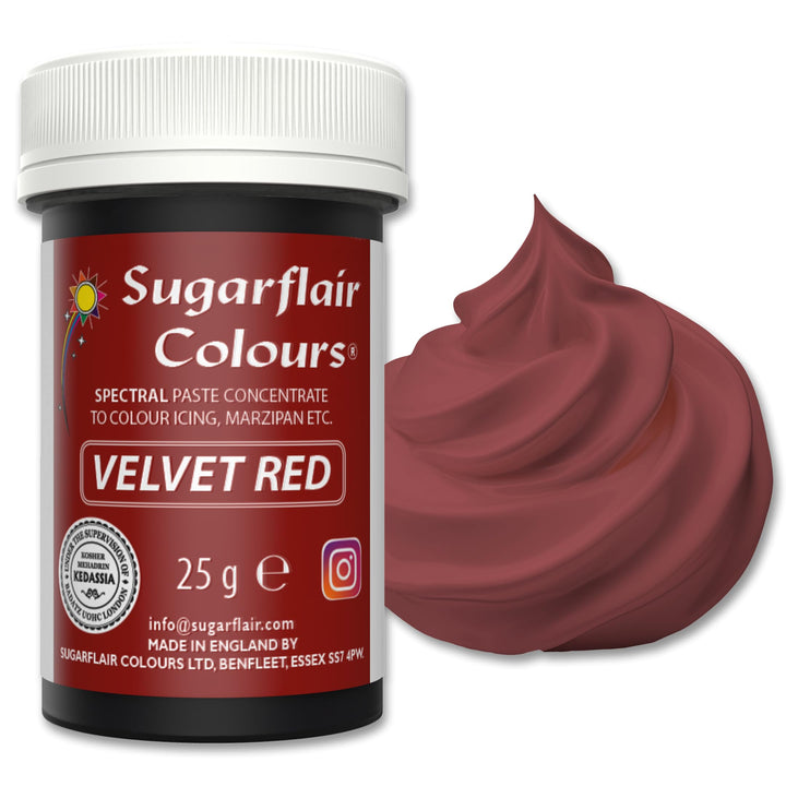 Sugarflair - Spectral Velvet Red Food Colouring Paste (25g)