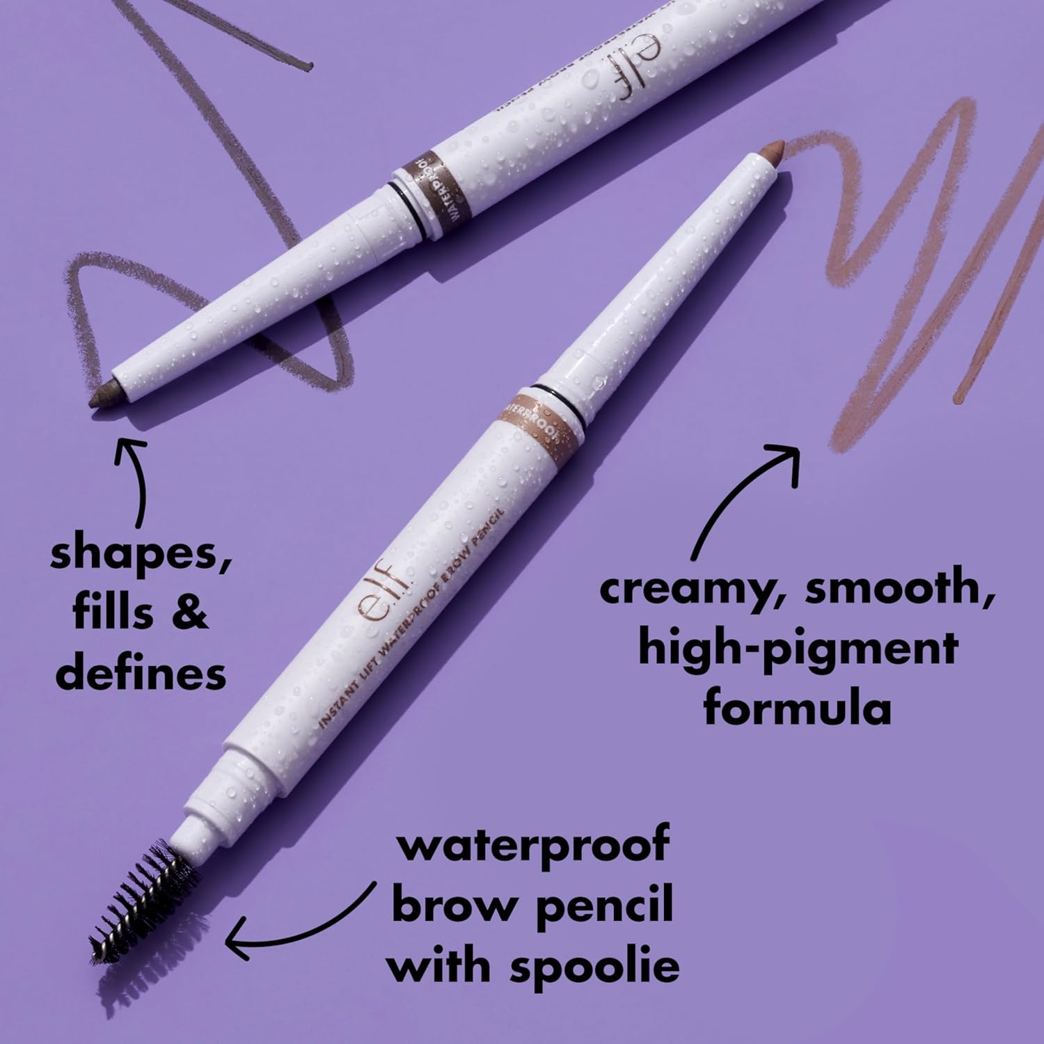 e.l.f. Instant Lift Waterproof Brow Pencil - Dual-Sided Eyebrow Pencil with Spoolie (0.24g) 4