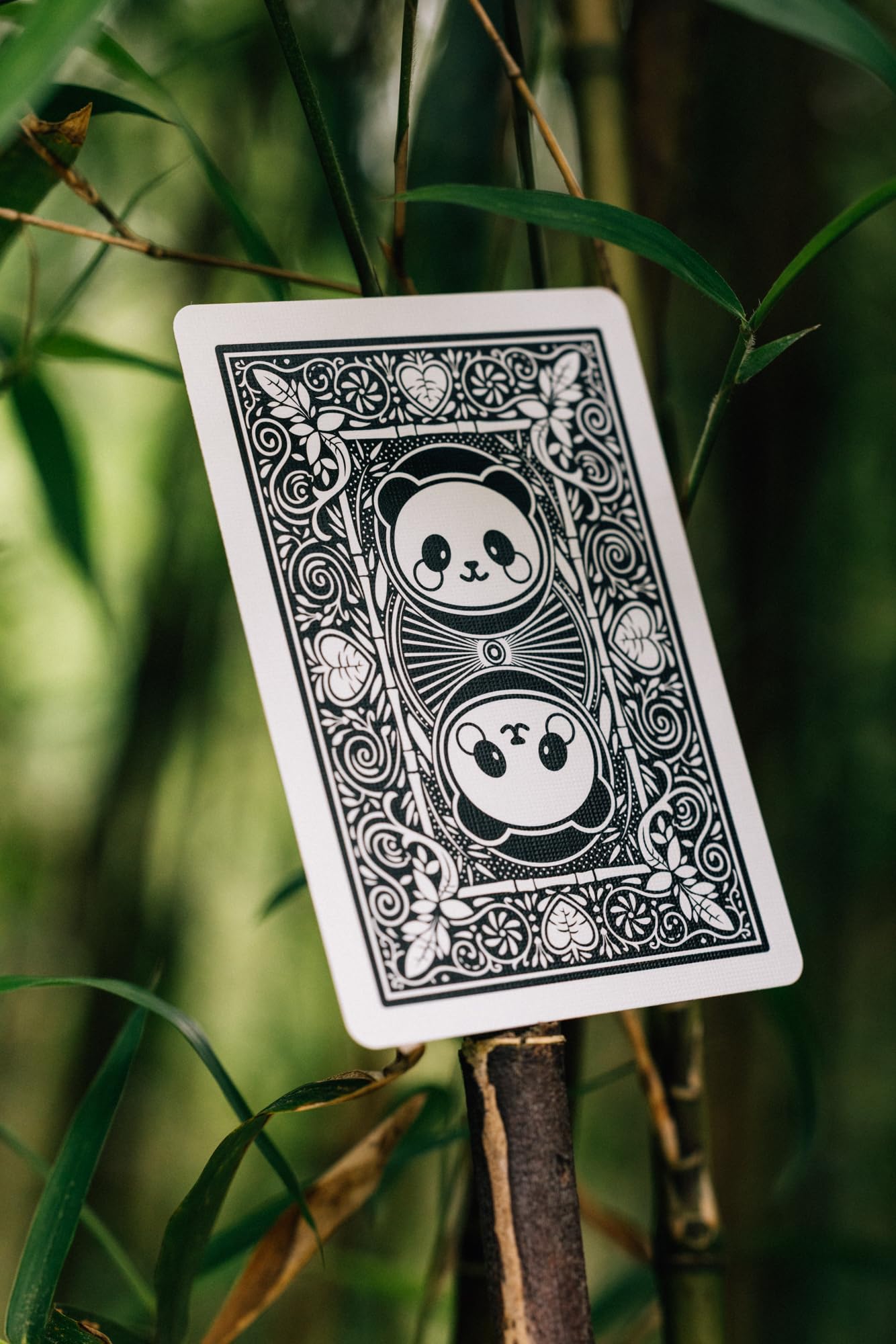 Bicycle Panda Cute Animal Playing Cards, 1 Deck, Green 3