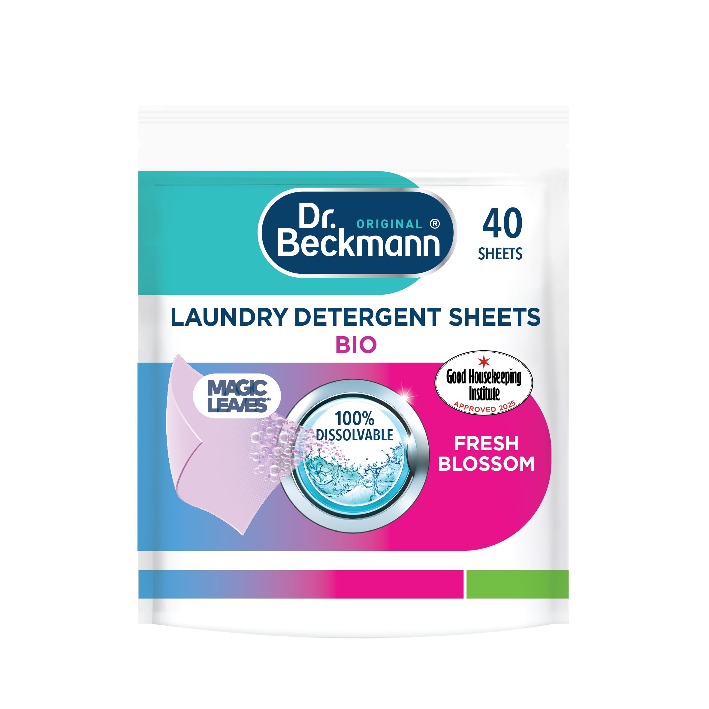 Dr. Beckmann MAGIC LEAVES BIO Laundry Detergent Sheets | Deep Clean & Revived Colours | Pack of 1 1