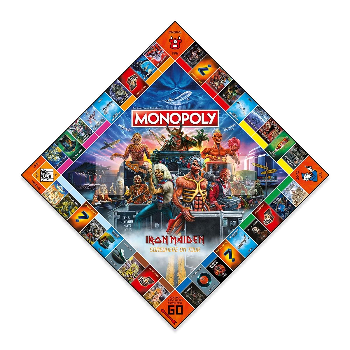 Winning Moves Iron Maiden Monopoly Board Game | Ages 18+ | 2-6 Players | 60+ Min Play Time