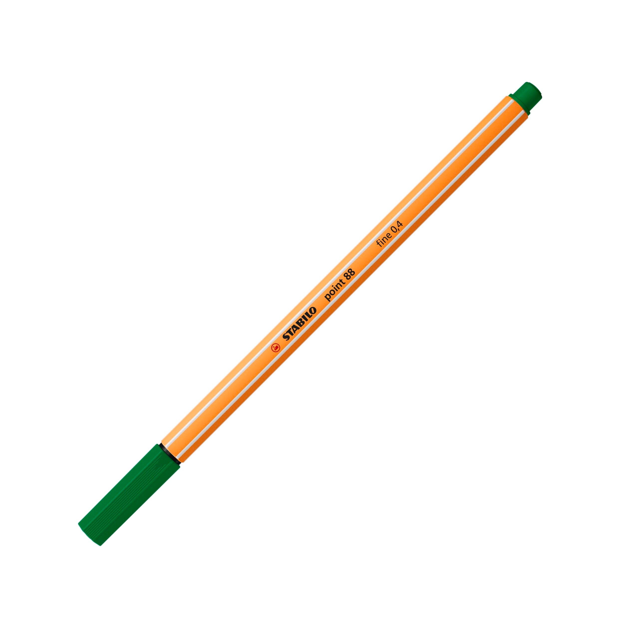 STABILO point 88 Fineliner - 0.4mm Line Width | Pack of 10 Assorted Colours | Metal-Cased Tip 2