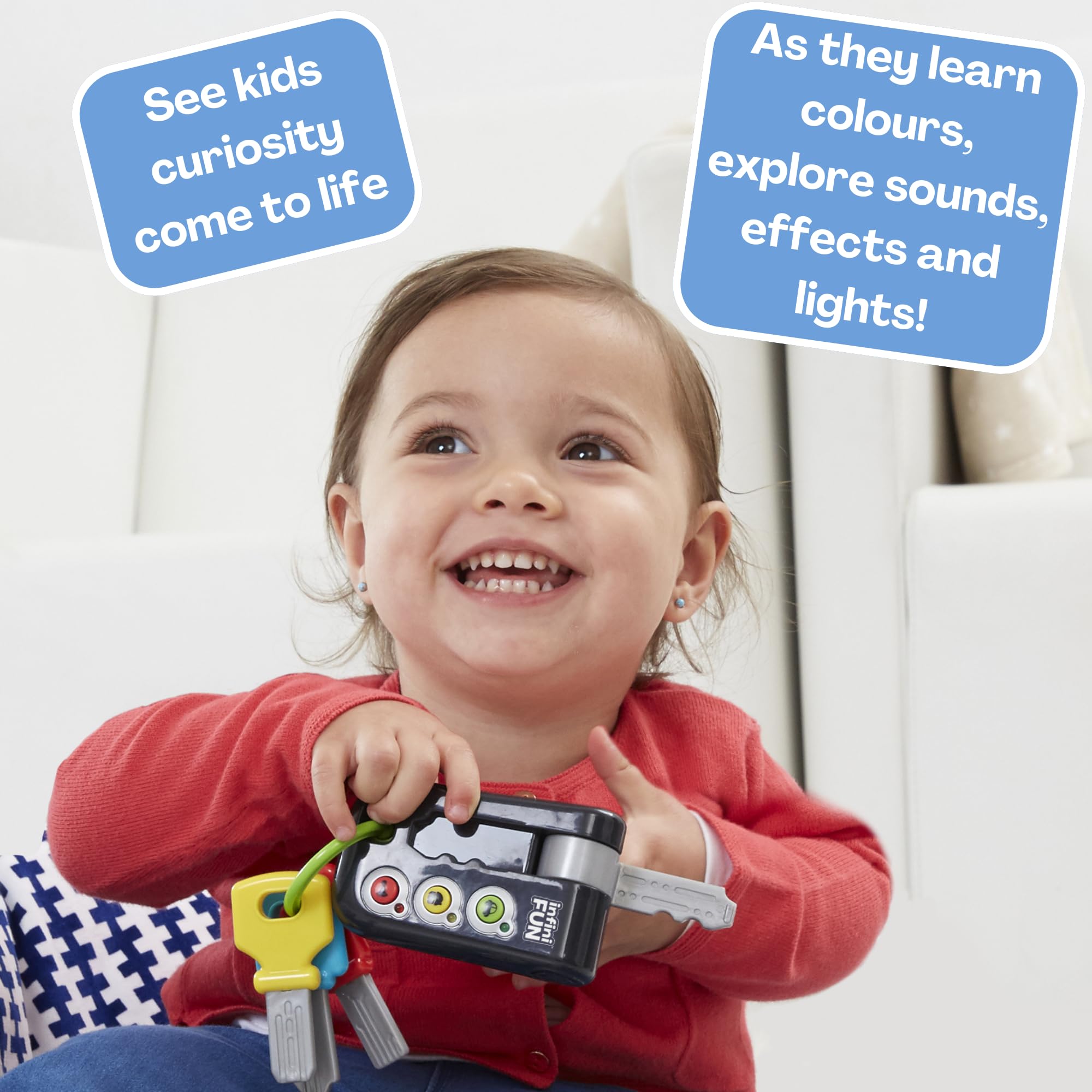 Infini Fun My First Keys Imitation Game - Electronic Toy Car Keys for Kids 18M+ 3