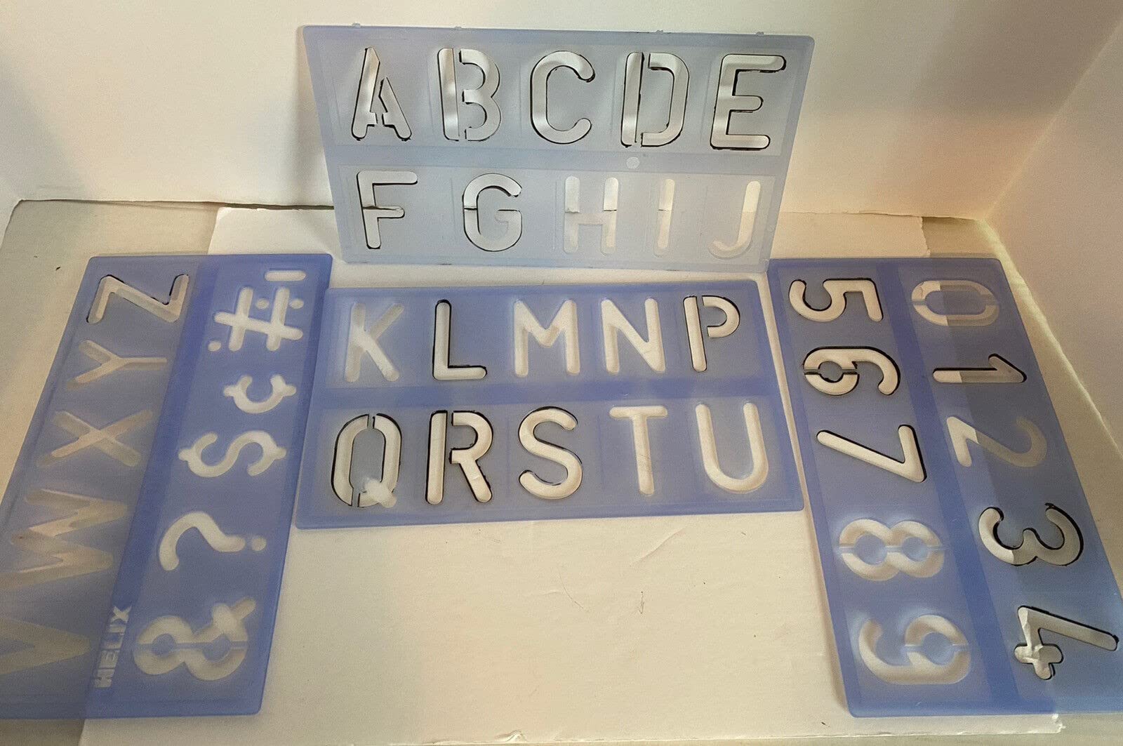 Helix Three Piece Stencil Set - Letters, Numbers & Symbols | 10mm, 20mm, 30mm Sizes