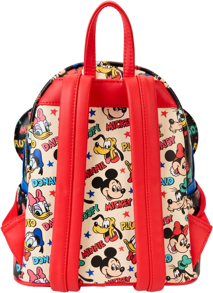 Loungefly Disney Mickey and Friends Classic Ear Holder Mini Backpack Combo (WDBKS0025)