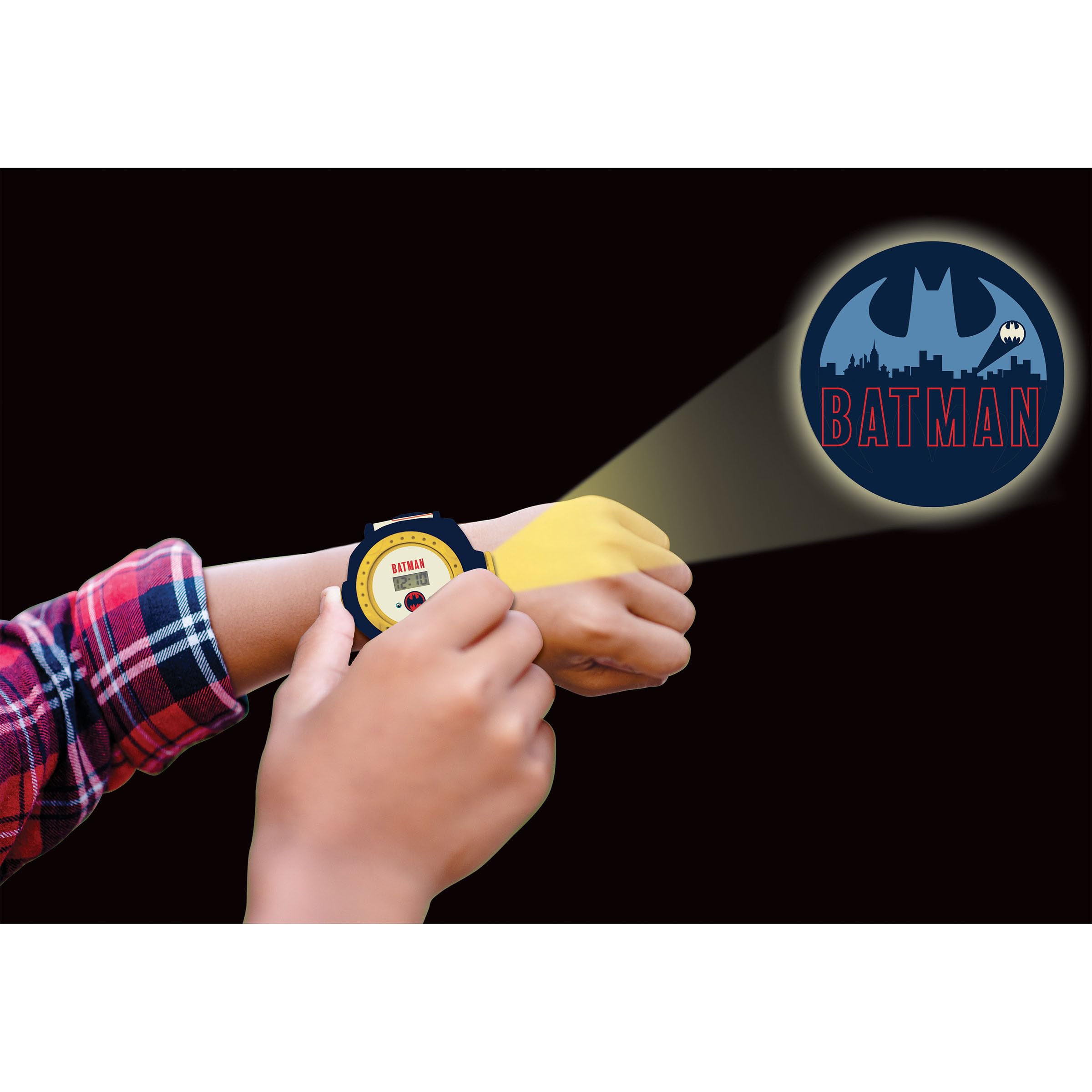 LEXIBOOK Batman Projection Watch - Digital Display | 20 Images | Ages 3+ | Black/Yellow 4