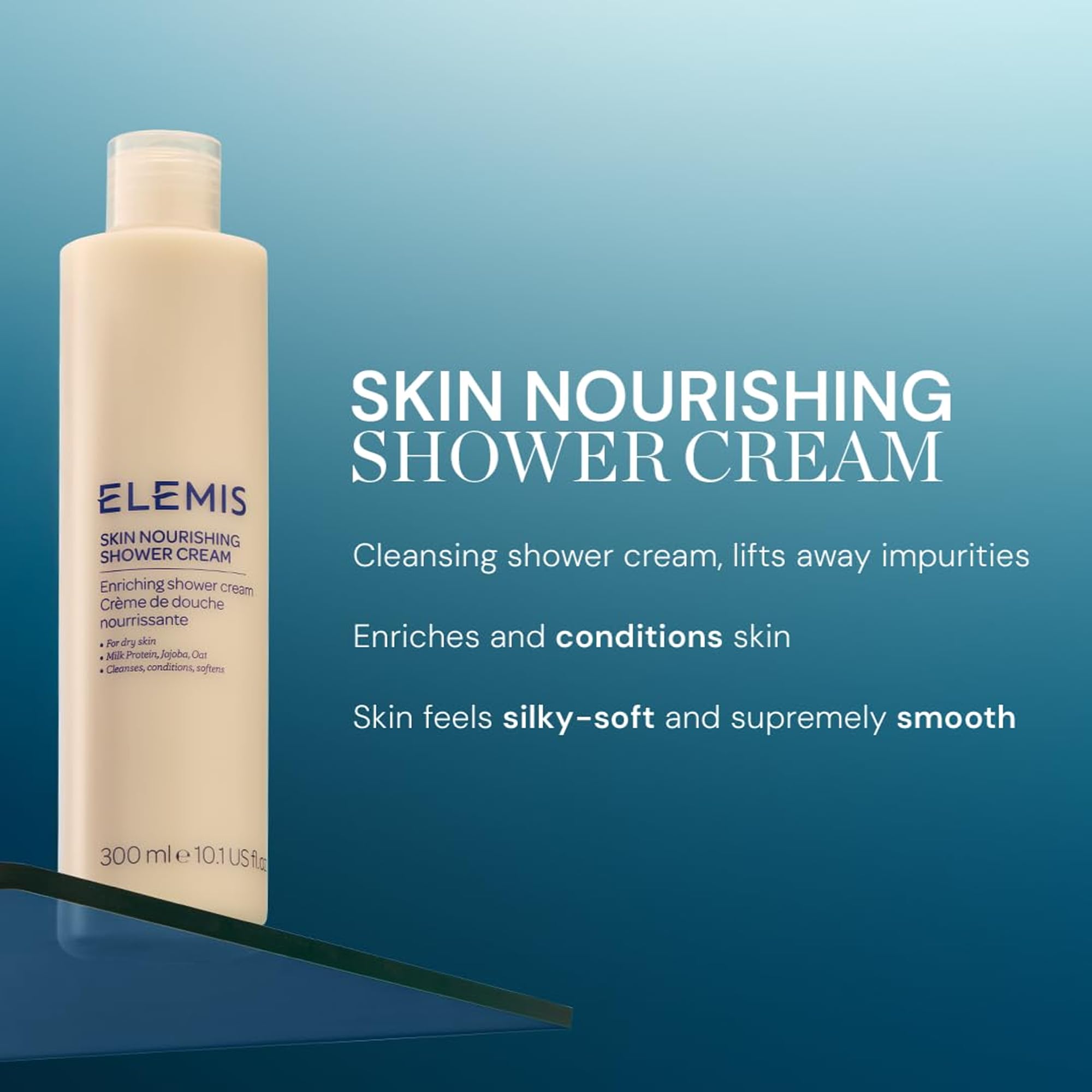 Elemis Skin Nourishing Body Wash - Enriched with Macadamia & Jojoba Oils for Satin Soft Skin, 300ml 5