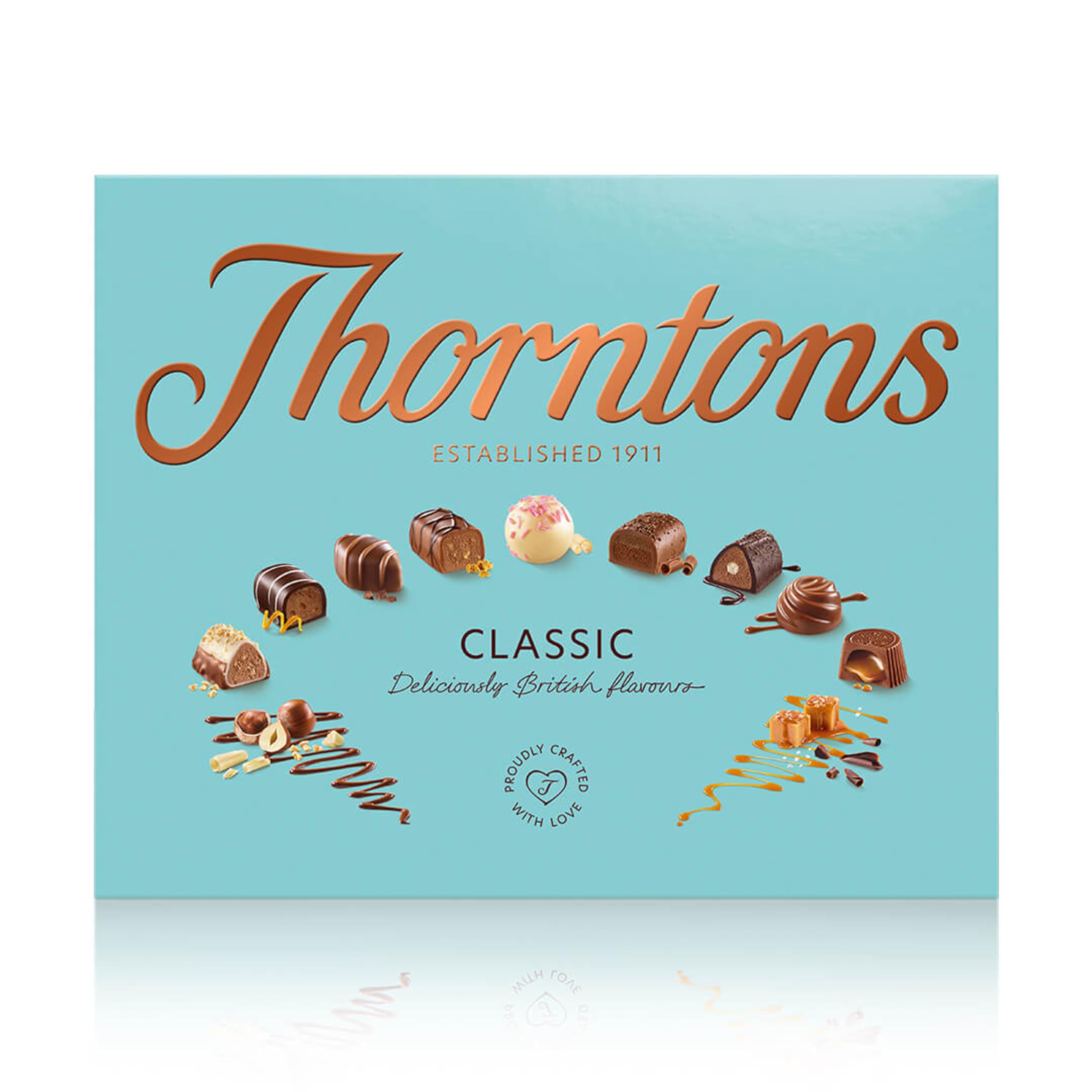 Thorntons Classic Chocolate Gift Box - Assorted Milk, White & Dark Chocolates | 449g