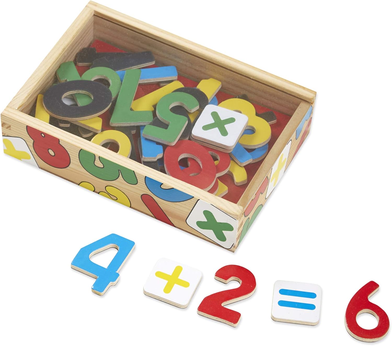 Melissa & Doug Magnetic Wooden Numbers Set - Educational Math Toy for Kids 3+