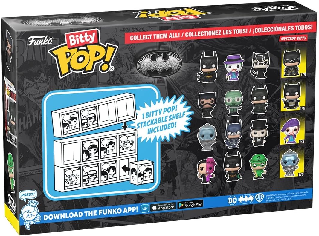 Funko Batman 85th - Freeze 4PK Bitty Pop! Collectible Figure with Mystery Mini (81129)