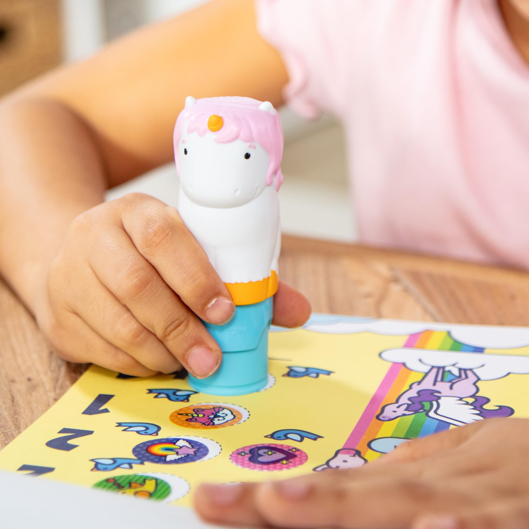 Melissa & Doug Sticker Wow Stamper & Activity Pad - Unicorn Theme | Mess-Free Play | Ages 3+ 2