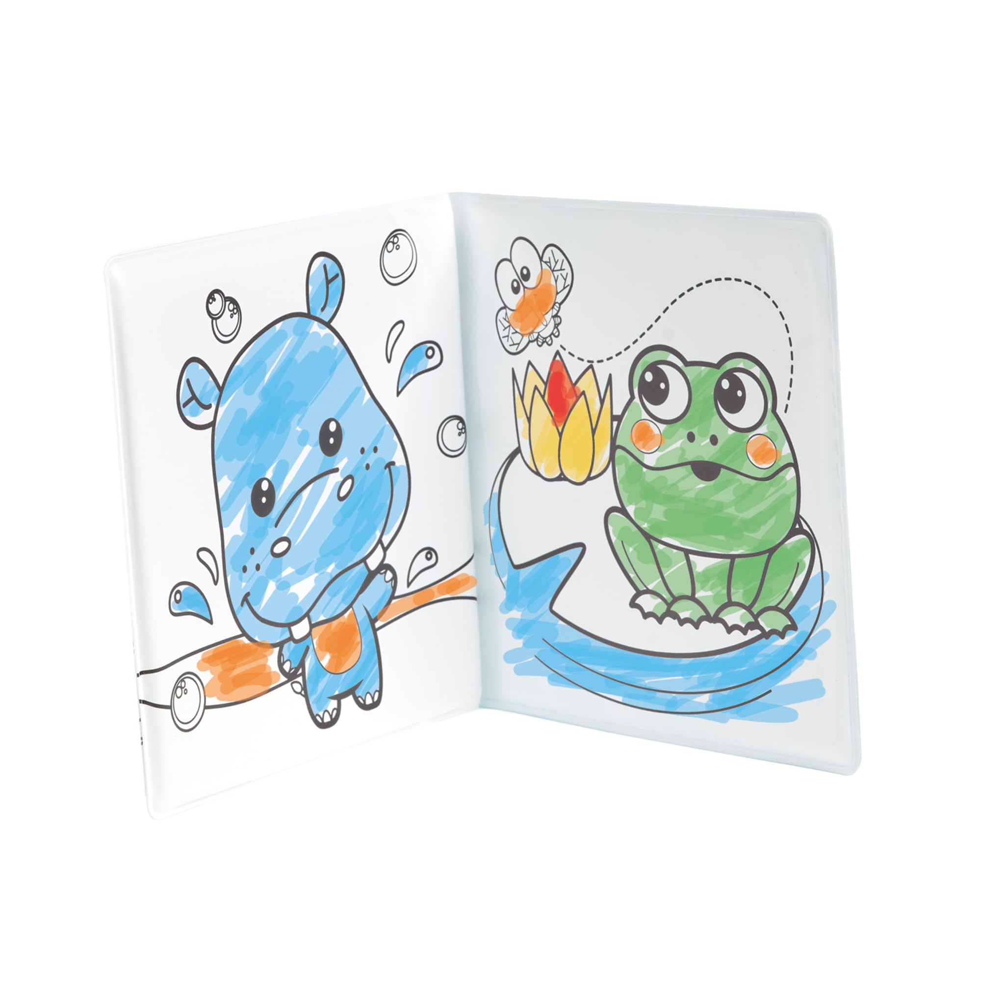 Bath Pop Colouring Book and 5 Bath Sticks - Washable Paint Set | Toddler Bath Toy | Ages 3+ 4