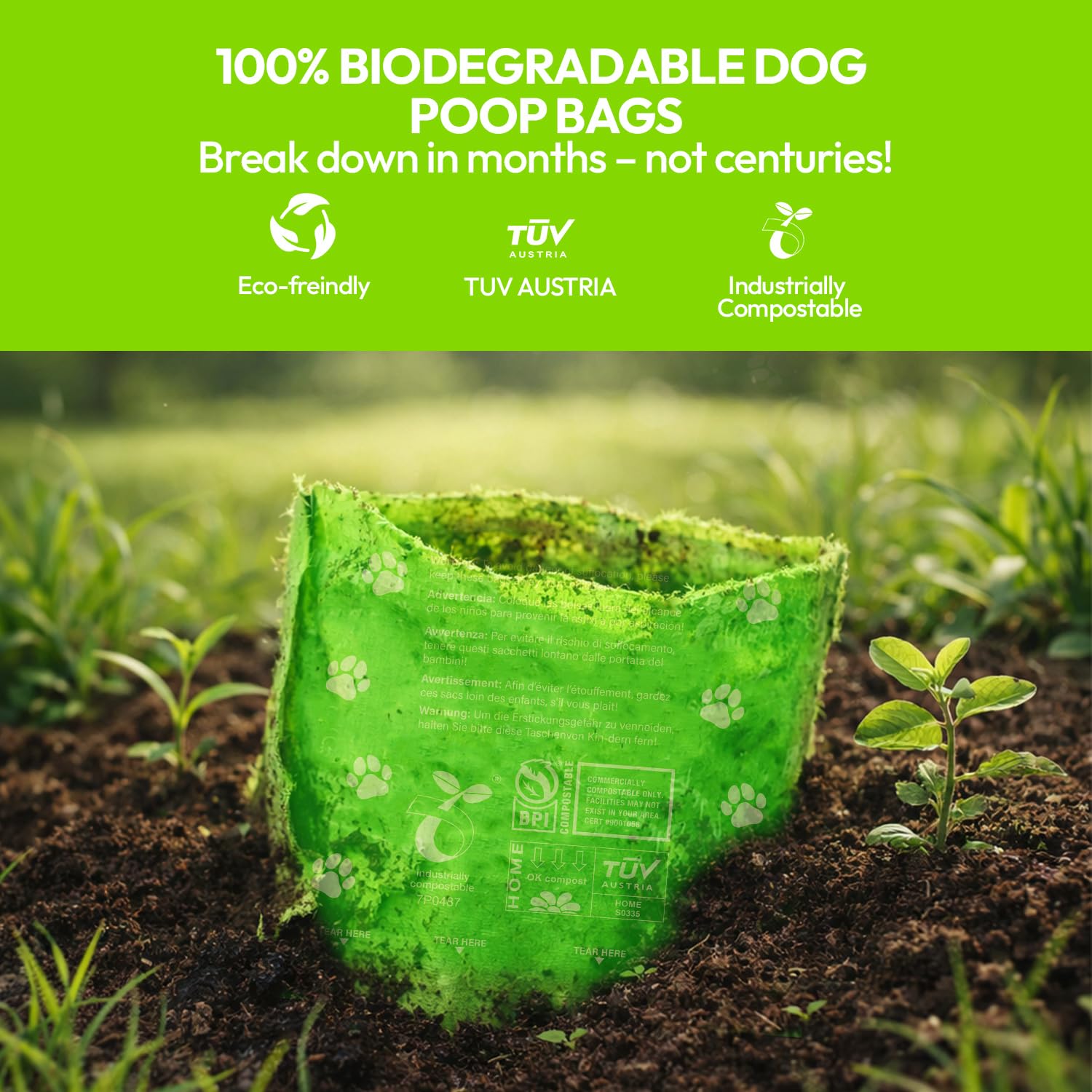 CareBee Dog Poo Bags - 150 Rolls | Extra Thick & Unscented | Gray 4