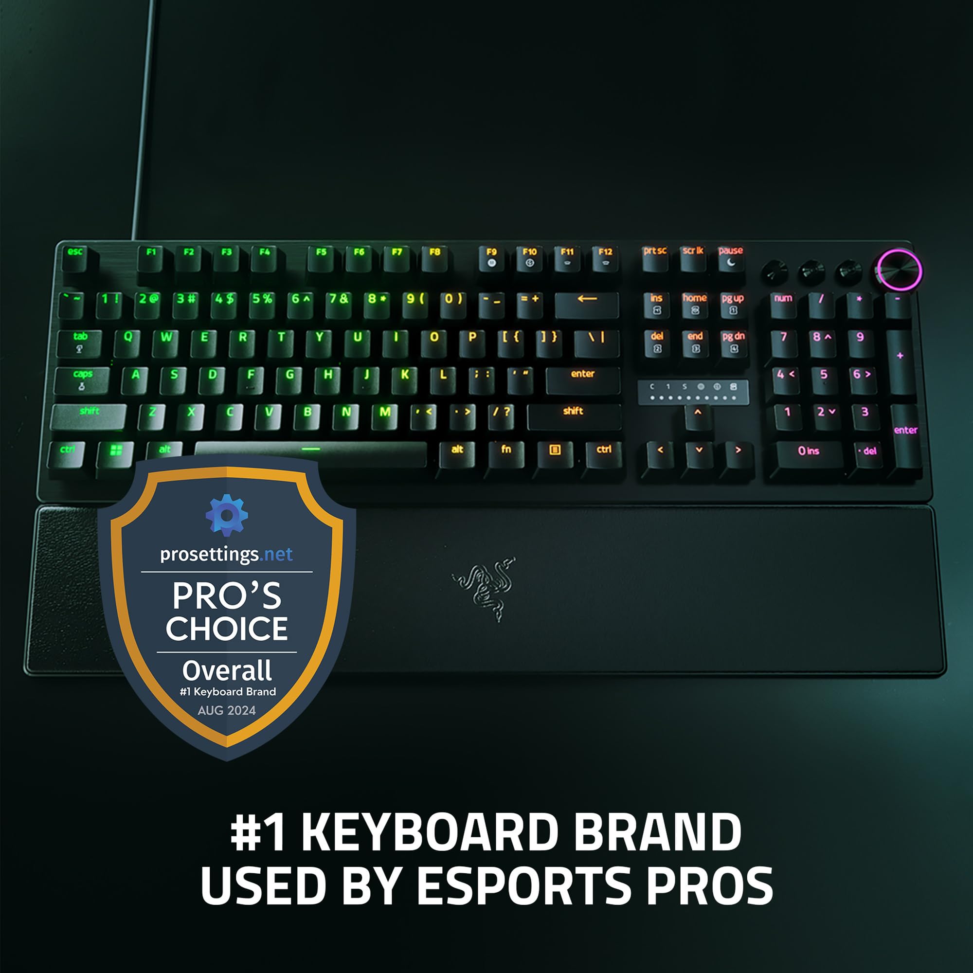 Razer Huntsman V3 Pro - Analog Optical Gaming Keyboard - Rapid Trigger & Snap Tap - UK Layout | Black 11