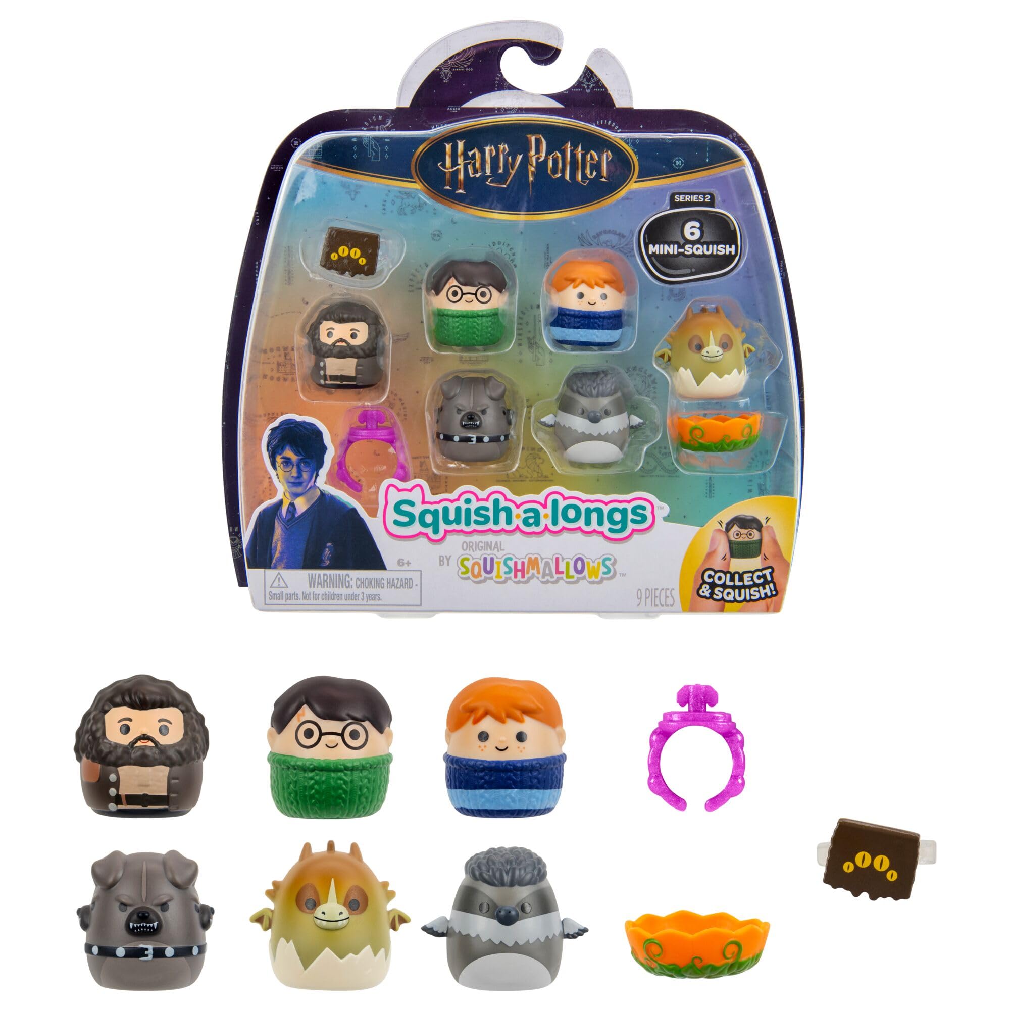 Squish-a-longs Harry Potter Mini-Squish + Accessory 6-Pack - Classic Edition | Ages 6+ 1