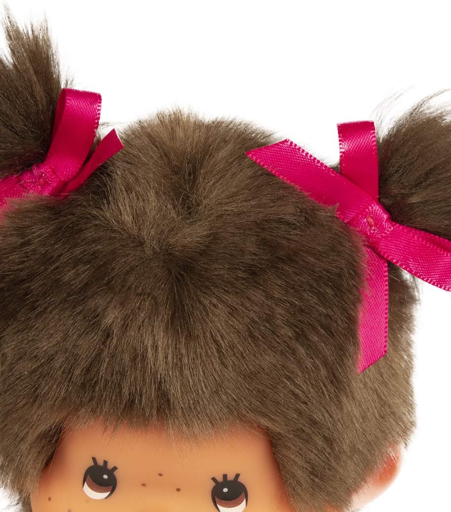 Monchhichi Classic 20cm Pink Girl Doll - Sekiguchi Plush Toy 6