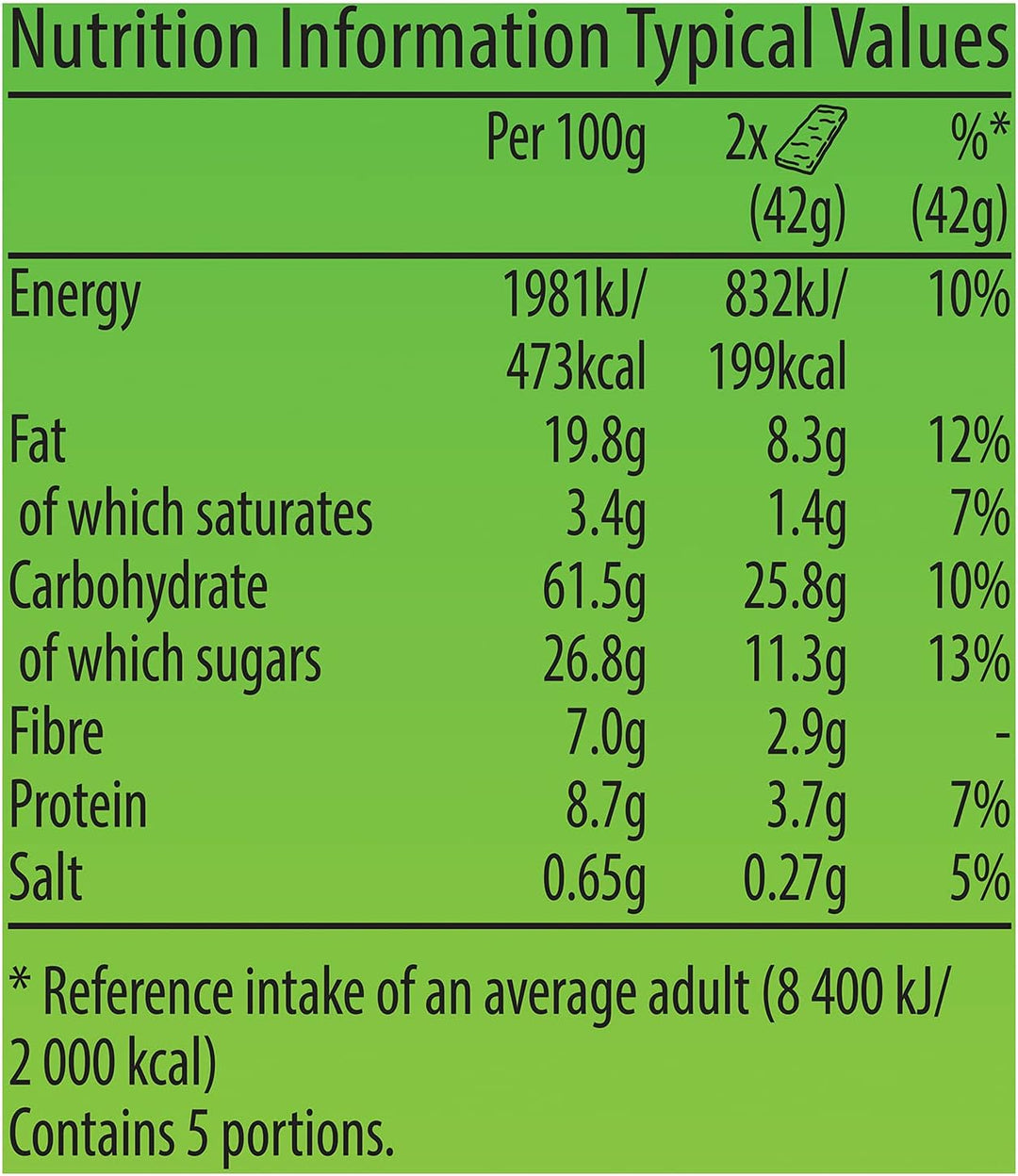Nature Valley Oat & Chocolate Cereal Bars - 50 Bars (Pack of 5 x 10)