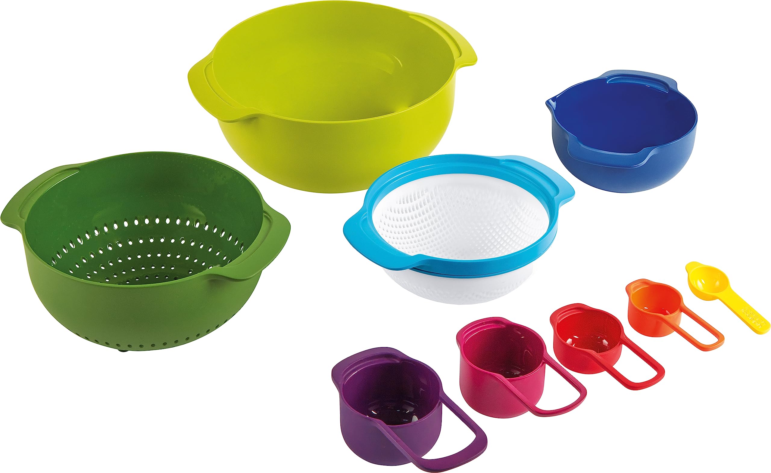 Casdon Joseph Joseph Nest 9 Toy Food Prep Set | Colourful Plastic Kitchen Roleplay | Ages 3+ 1