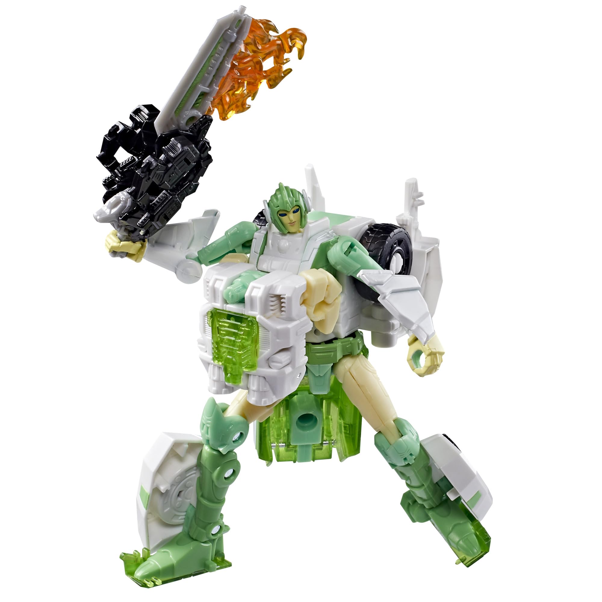 Transformers Generations War for Cybertron: Siege Autobot Greenlight & Dazzlestrike 14 cm Deluxe Class Action Figures | Ages 8+ | Green