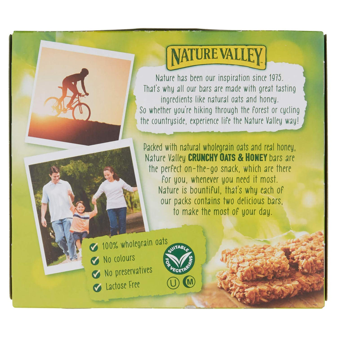Nature Valley Crunchy Oats & Honey Cereal Bars - Pack of 5 (50 Bars Total)