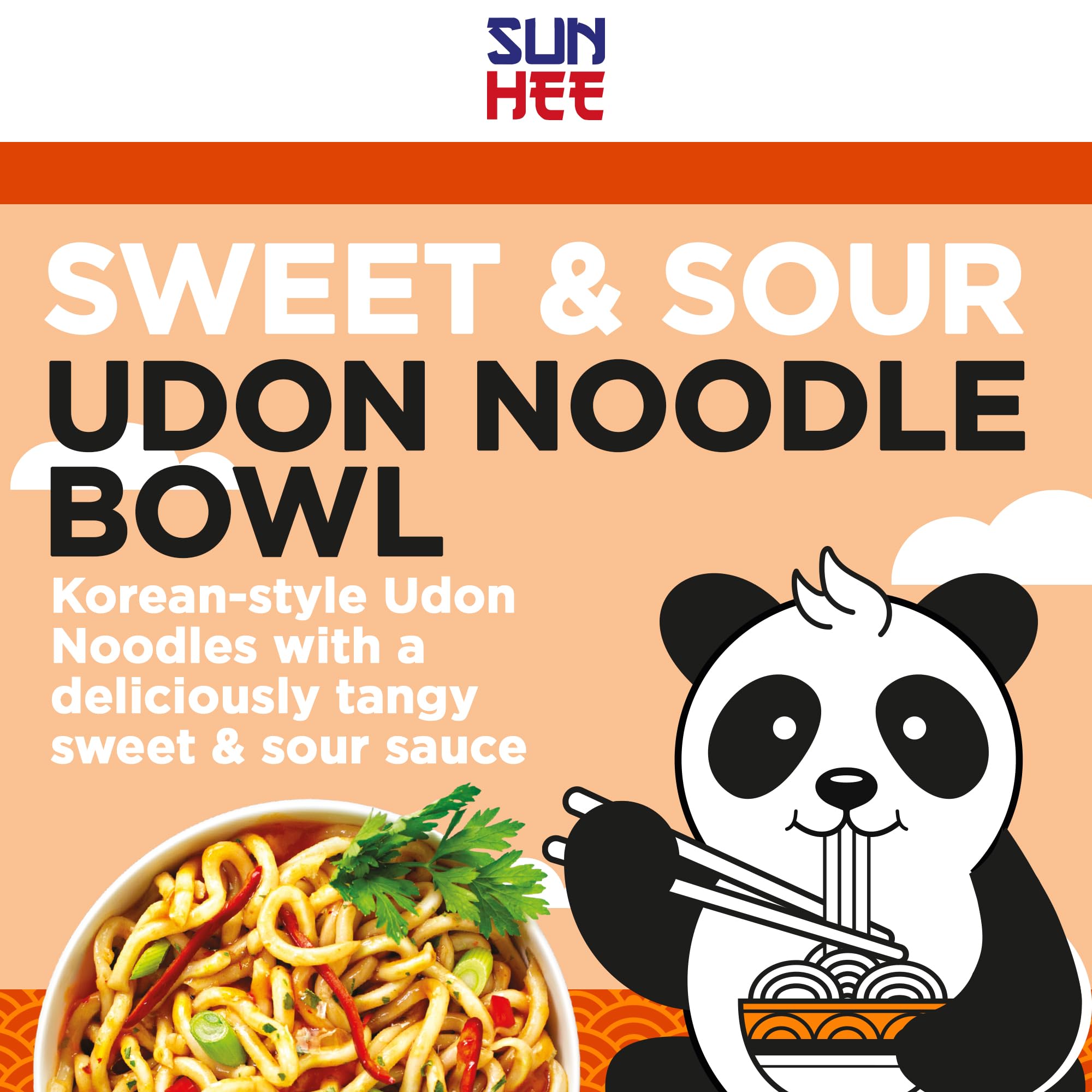 Sun Hee Sweet and Sour Udon Bowl - Ready-to-Eat, Microwaveable, 240g