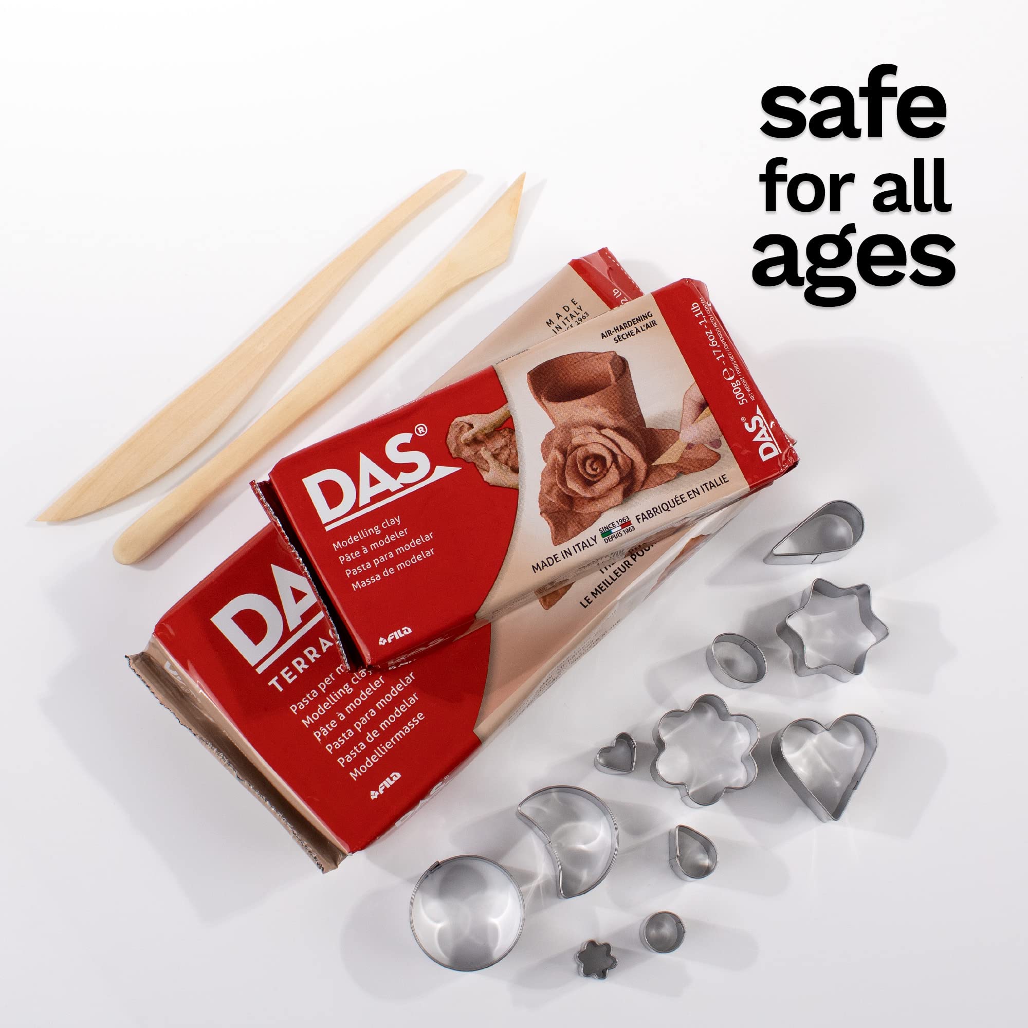 DAS Terracotta Air-Hardening 500g Modelling Clay, Ideal for Professionals & Hobbyists 2