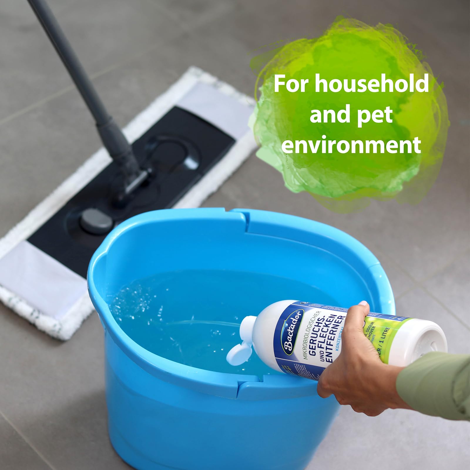 Bactador Enzyme Cleaner Concentrate 1L - Pet Stain & Odour Remover | Microbiological Neutraliser | Makes up to 50 Litres 2