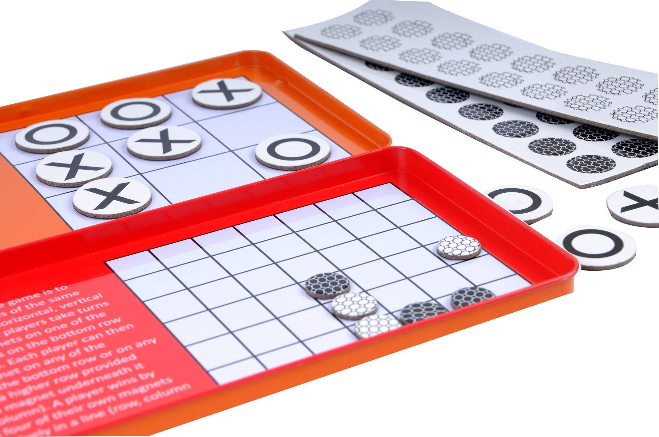 The Purple Cow 4 in A Row & Tic Tac Toe Magnetic Travel Game - Compact, Portable, Family Fun 2