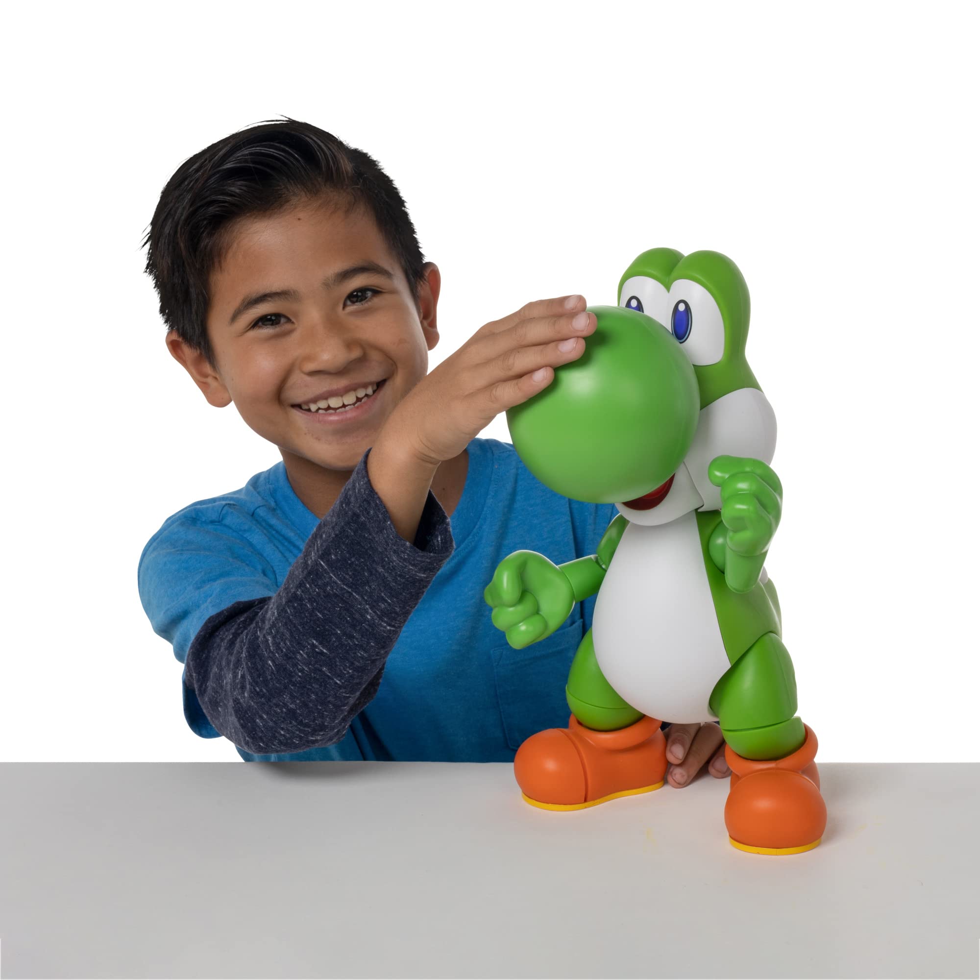 Super Mario Let's Go Yoshi Interactive Action Figure | 12" Tall | Ages 3+ 3