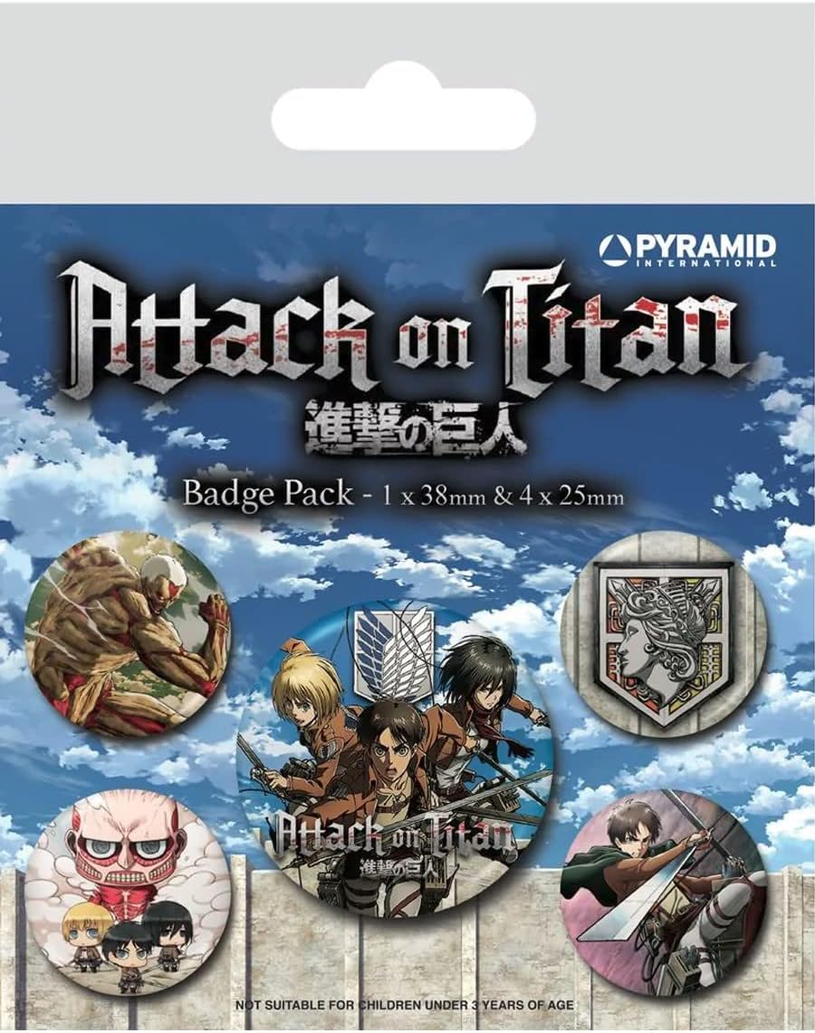 Pyramid International Attack on Titan Anime Pin Badge Pack (BP80773)