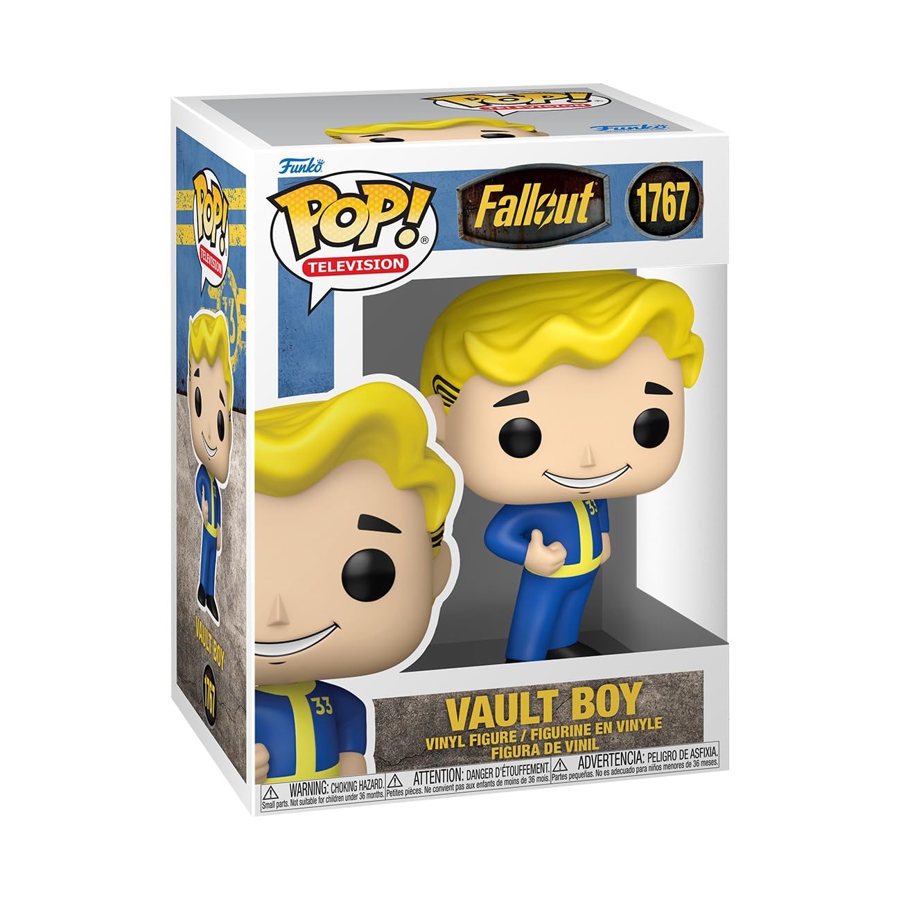 Funko Pop! TV: Fallout Vault Boy Chibi Figure | 3.75 in Vinyl | Multicolor
