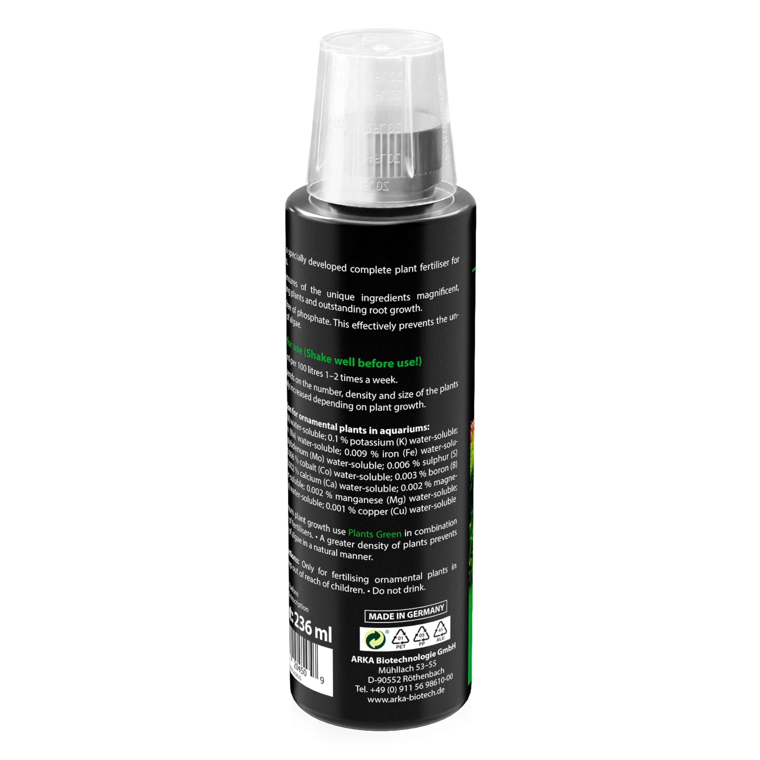 ARKA Plants Green Aquarium Plant Fertiliser - 236 ml | Micronutrient Rich | Promotes Lush Growth 3