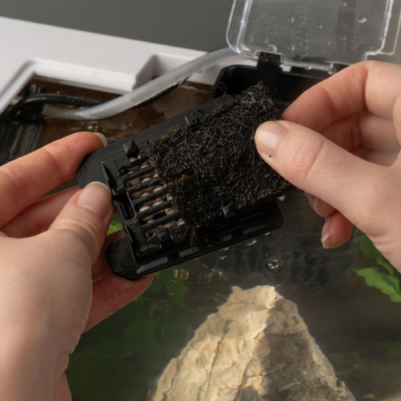 Interpet Bio CF Mini Internal Aquarium Filter - 5 Stage Filtration, Includes Coir Tech Cartridges 6