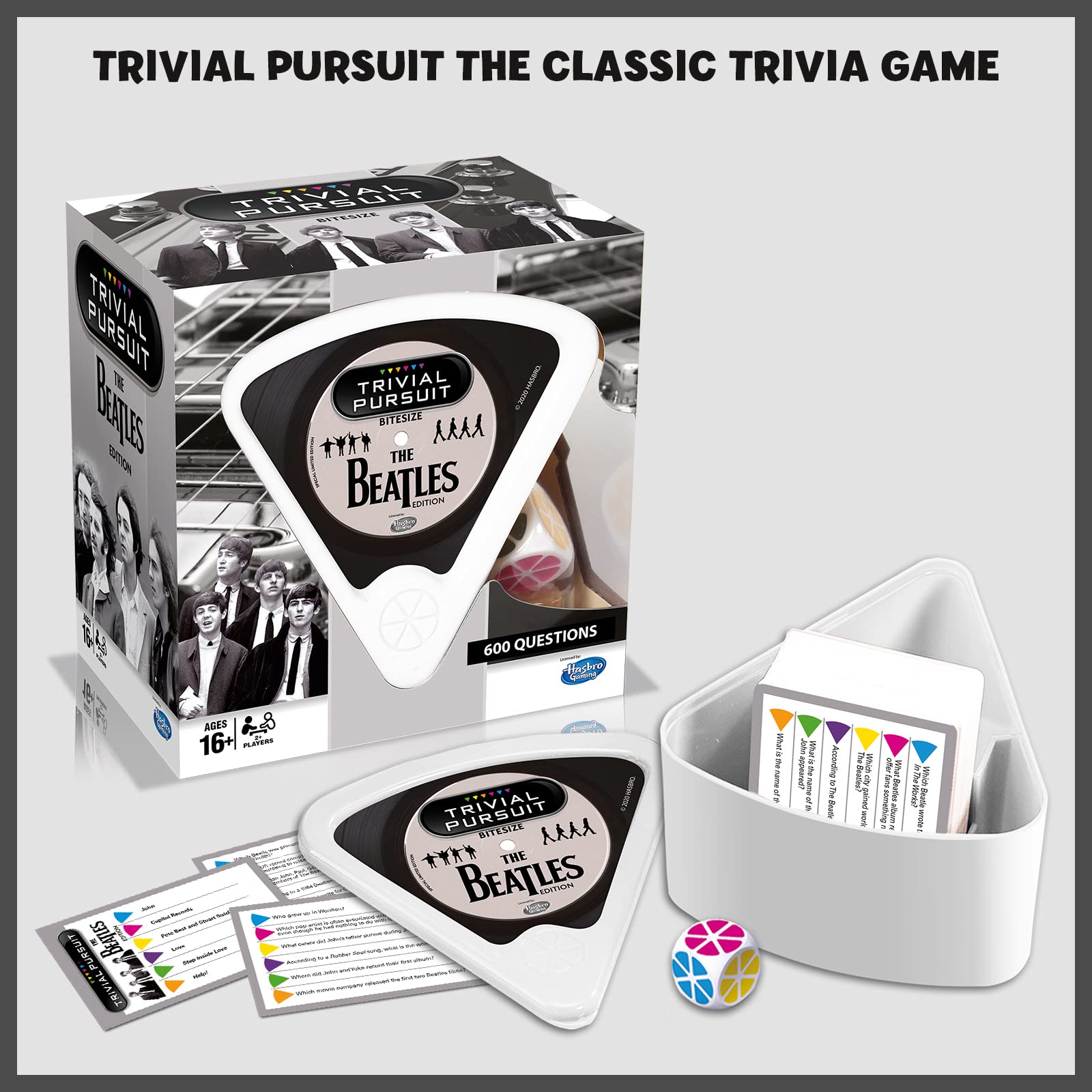 Winning Moves The Beatles Trivial Pursuit Board Game | 2-6 Players | Bite Size Format